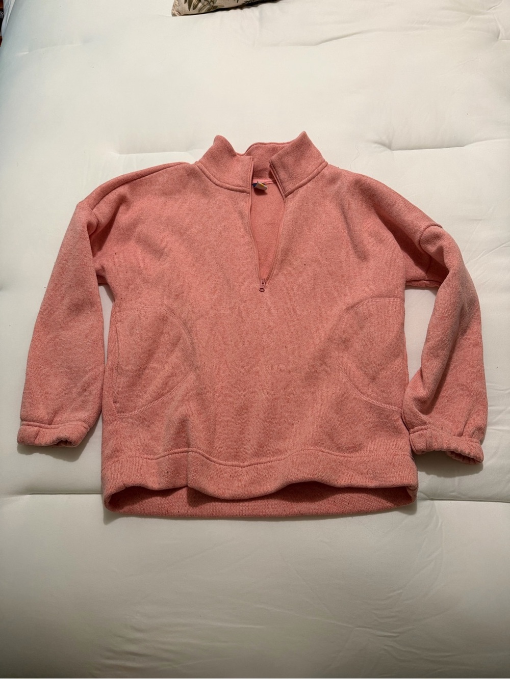 Old Navy Pink Half-Zip Fleece Pullover